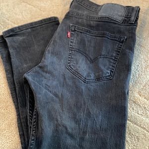 Men’s black denim Levi jeans 32 30